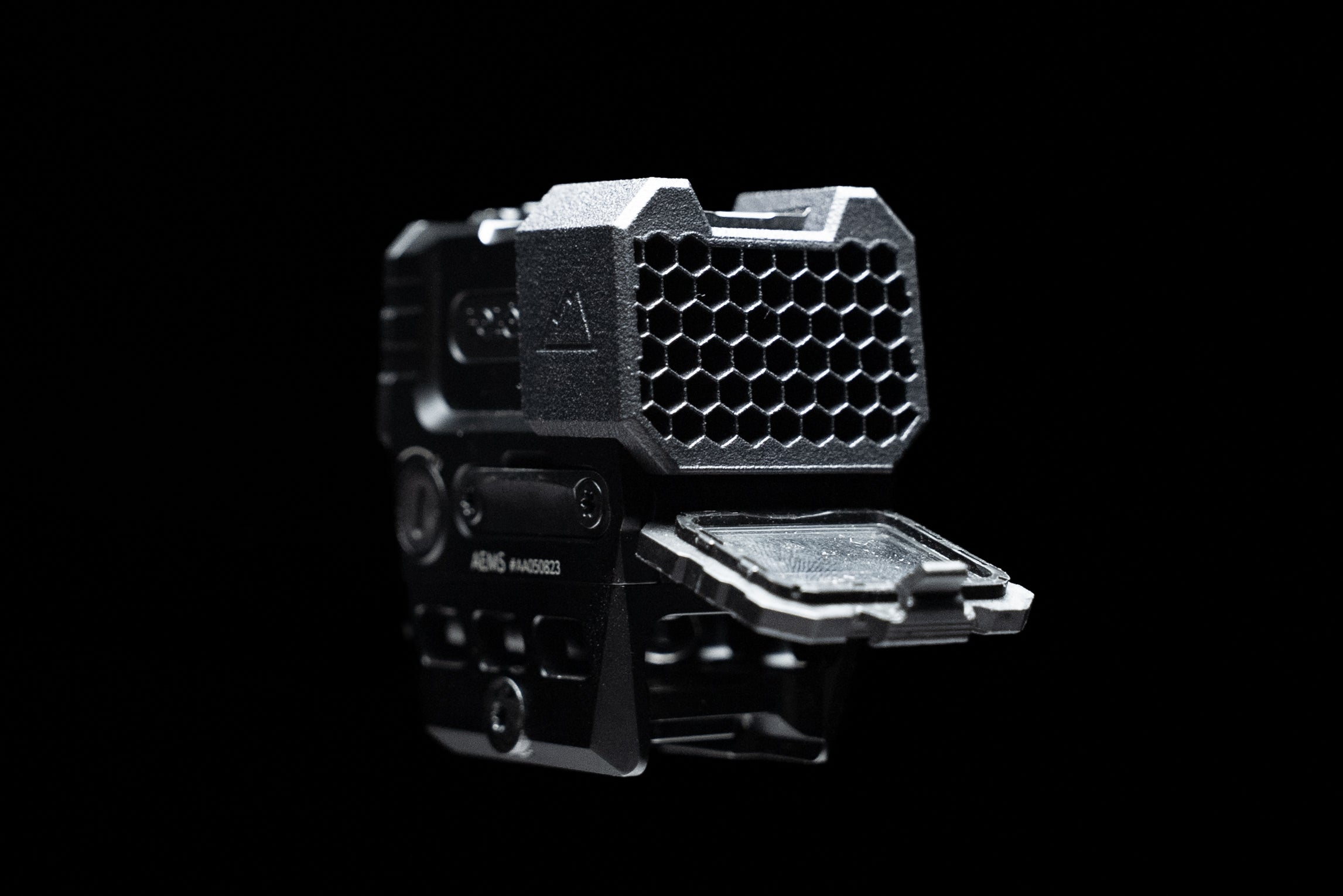 One Hundred Concepts HexCap killflash scope cover for Holosun AEMS red dot sight